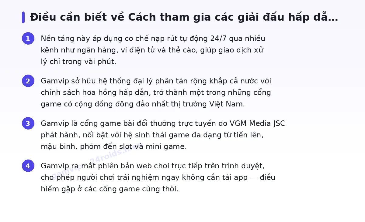 Những điều cần biết về gamvip