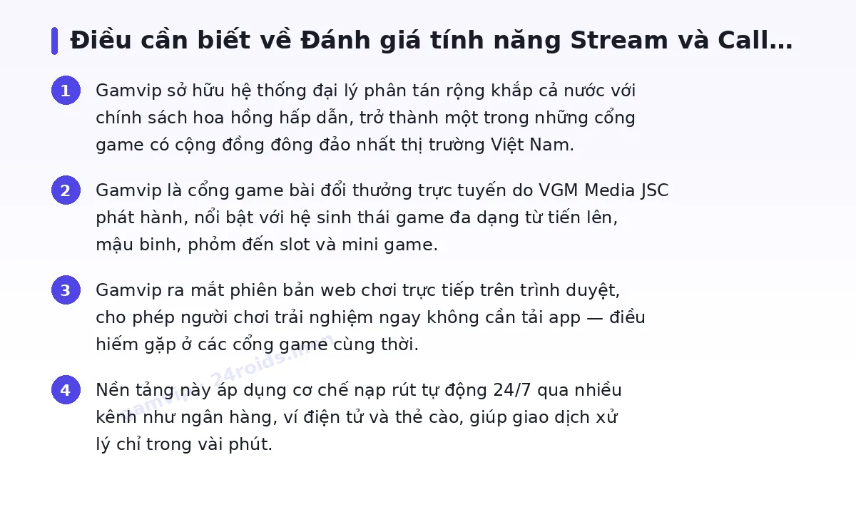 Những điều cần biết về gamvip