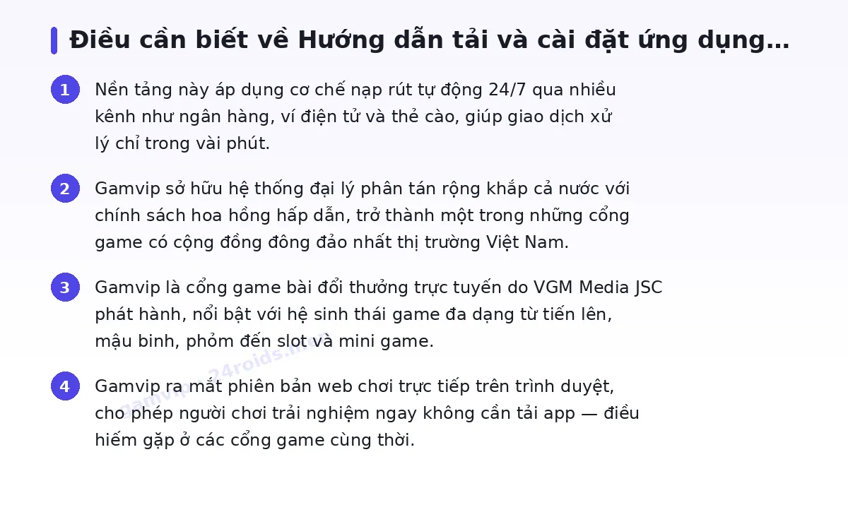 Những điều cần biết về gamvip