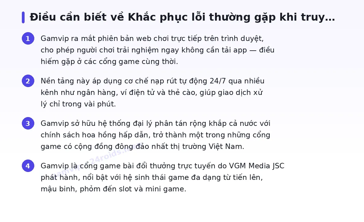 Những điều cần biết về gamvip