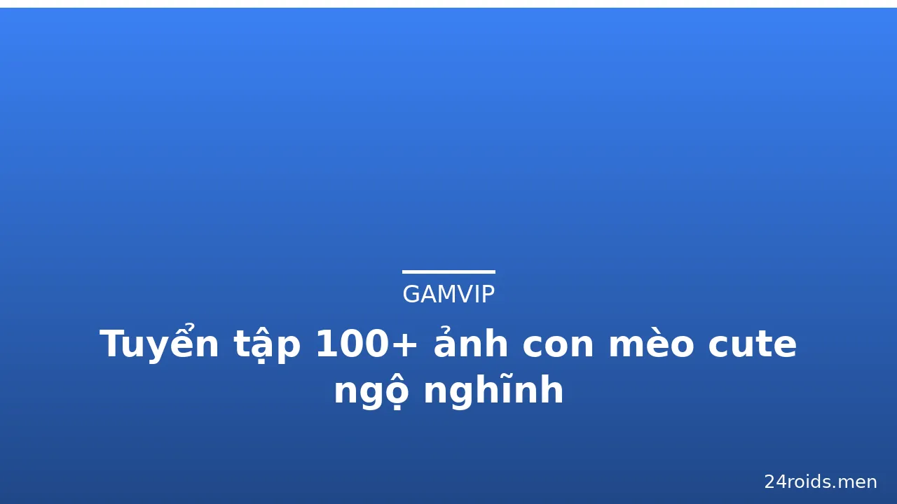 Tuyển tập 100+ ảnh con mèo cute ngộ nghĩnh · ảnh 2