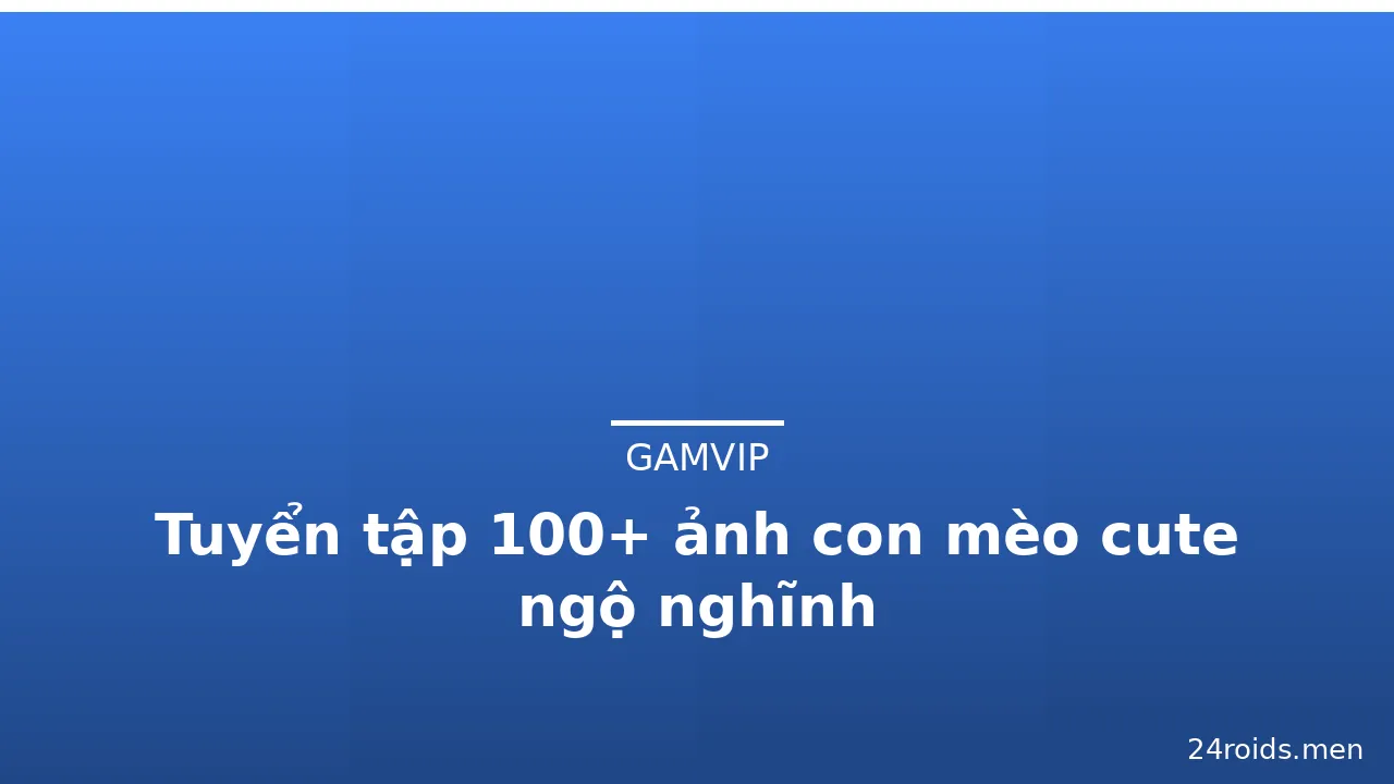 Tuyển tập 100+ ảnh con mèo cute ngộ nghĩnh · ảnh 3