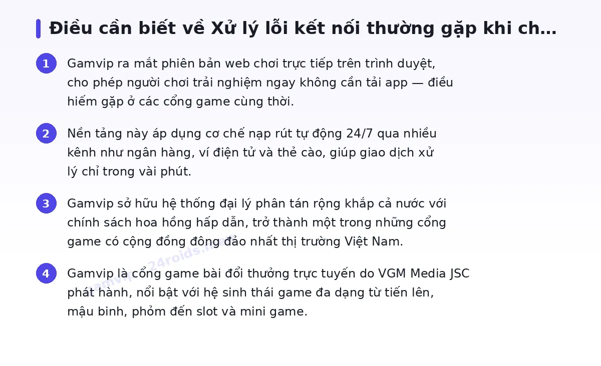 Những điều cần biết về gamvip